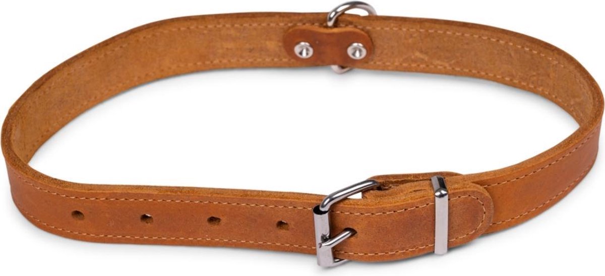 Dierenbenodigdheden Vadigran Halsband Hond Geolied Leder Cognac 60Cmx25Mm Xl