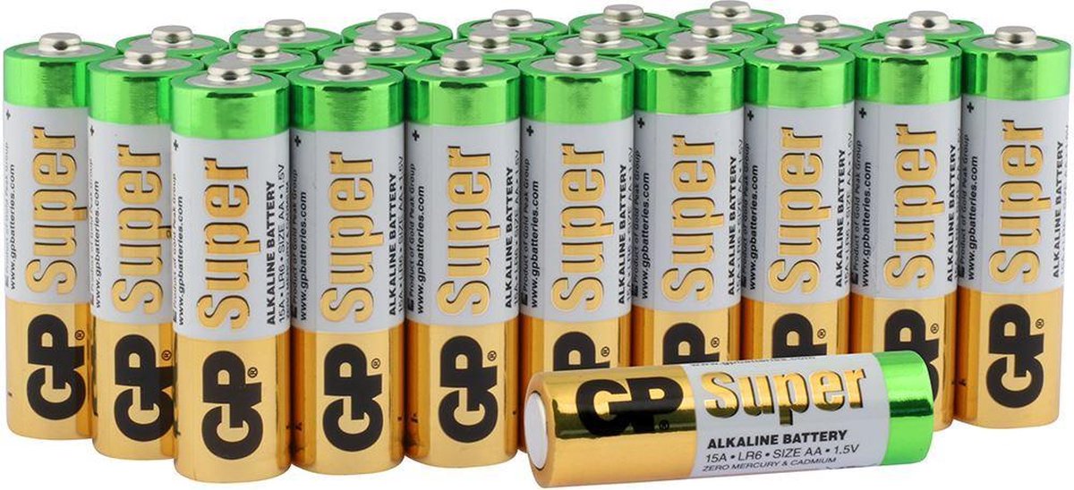 GP Super Alkaline AA batterijen - 24 stuks