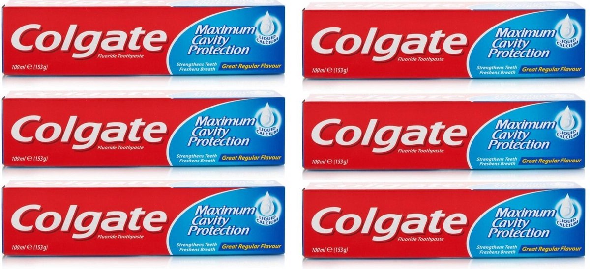 Colgate Tandpasta - Maximum Cavity Protection - 6 x 100ml - voordeelverpakking