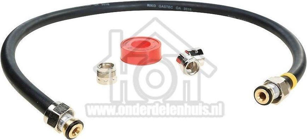 Easyfiks Gasslang Aansluit set compleet 100 cm voor los staande apparaten Comfort
