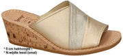 Ronny -Dames -  goud - slippers & muiltjes - maat 42