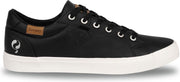 Heren Sneaker Laren  -  Zwart (Lederlook)