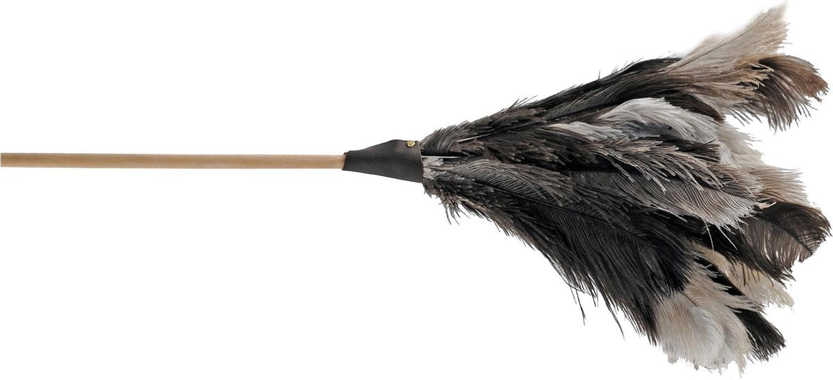 Plumeau/duster van struisvogelveren 40 cm - Huishuidelijke producten/schoonmaken/afstoffen