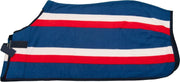 MHS Paardendeken fleece deken Rood/Wit /Blauw / 118 cm