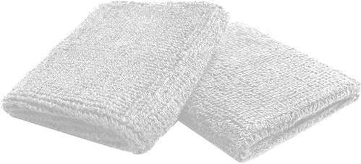 Secutex Polsband Wit 8 Cm Breed Per Paar