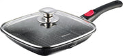Kinghoff 1511 grillpan - 28x28 cm - marble coating - inductie