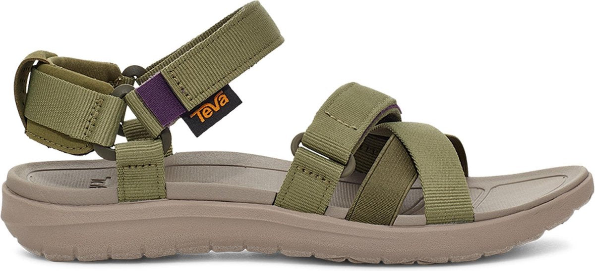 TEVA W Sanborn Mia Sandalen Dames - Olijfgroen - Maat 37