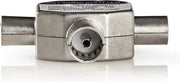 Adapter Coax | 2x IEC (coax) male - IEC (coax) female