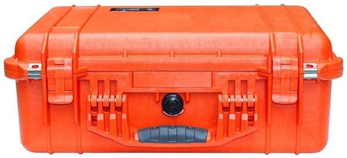 Peli 1520 Waterdichte Camerakoffer Oranje met Foam Interieur
