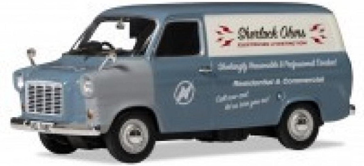 Ford Transit MK1 "Sparky" 1980 Blauw / Wit 1-18 Corgi