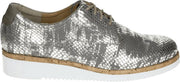 Durea 6191 G - Volwassenen Dames sneakersDames veterschoenen - Kleur: Wit/beige - Maat: 38.5