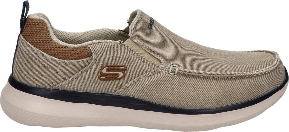 Skechers Delson 2.0 Heren Instappers - Sand - Maat 44
