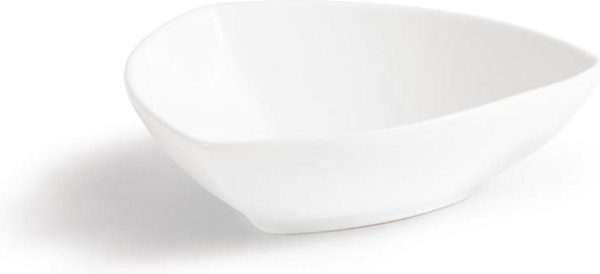 Olympia Whiteware afgeronde driehoekige schaaltjes 15.5cm