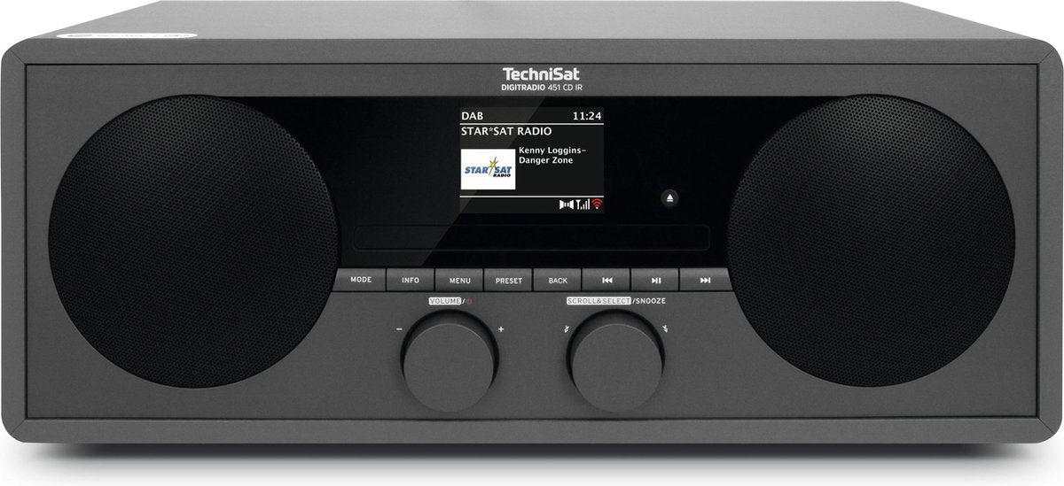 Technisat Digitradio 451 CD IR - DAB+ - FM - Internet radio - CD speler - zwart