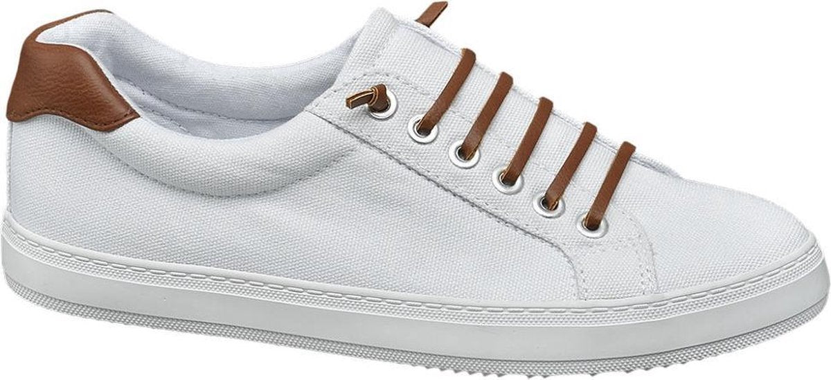 Vty Dames Witte slip-on sierveter - Maat 38