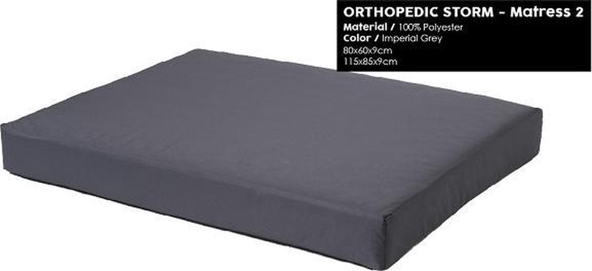 51DN Orthopedische Hondenkussen Storm Matress 2 Imperial Grey-M