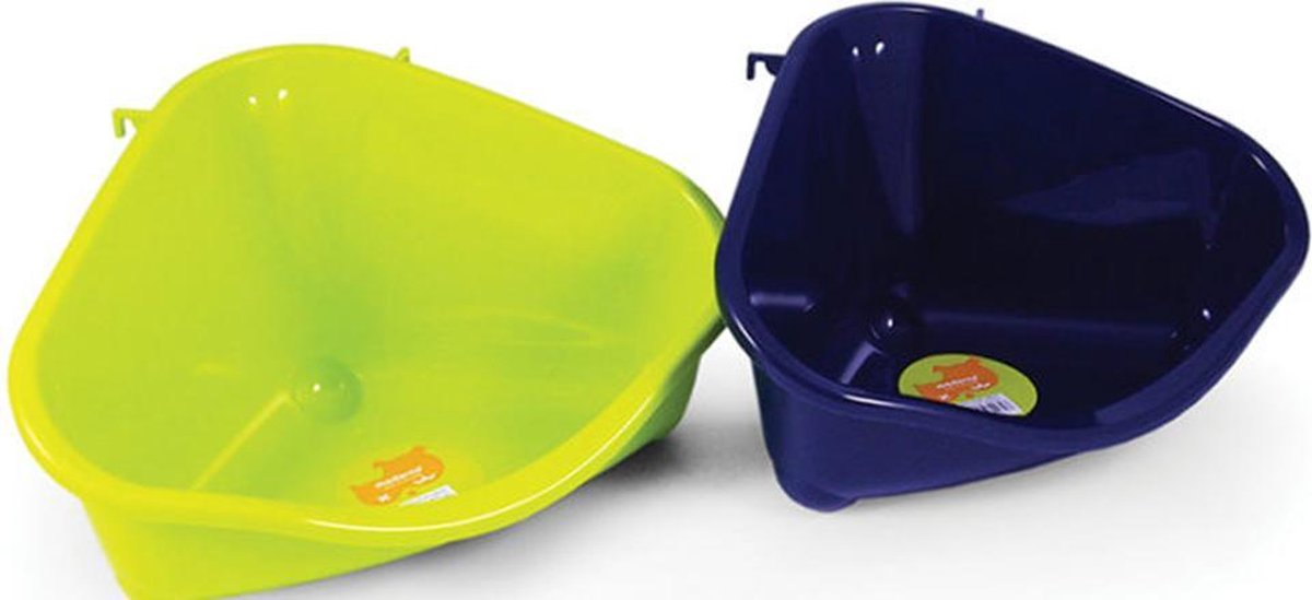 Moderna hoektoilet voor konijn en knaagdier donker blauw 35