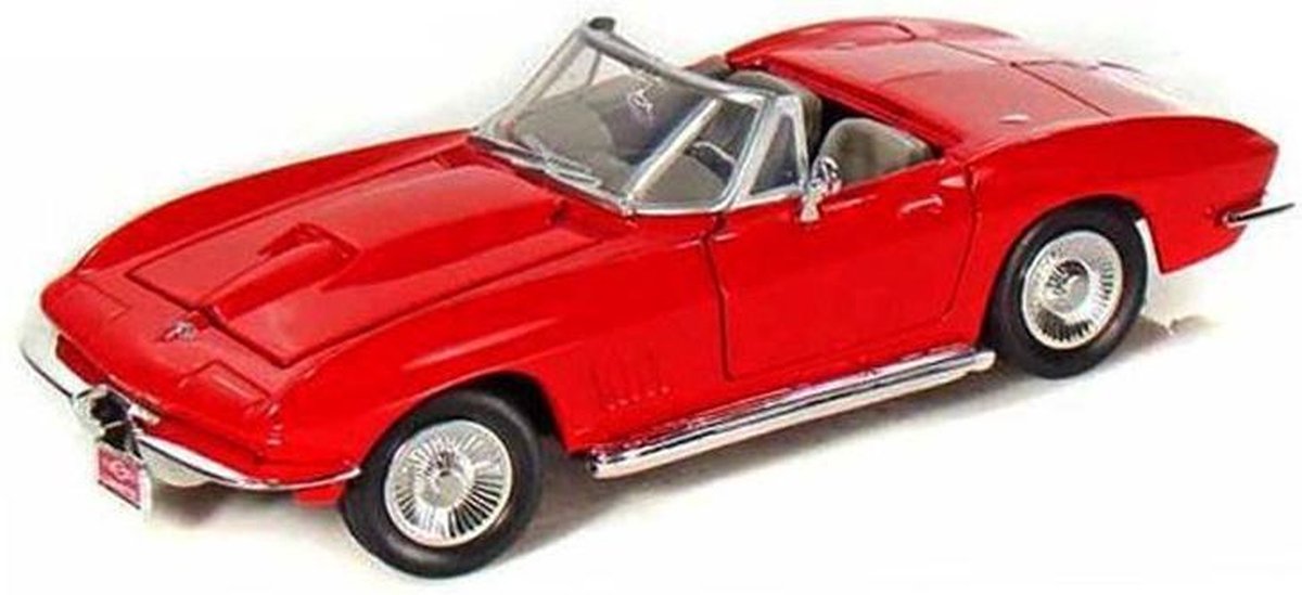 Chevrolet Corvette 1967 Rood 1-24 Motormax