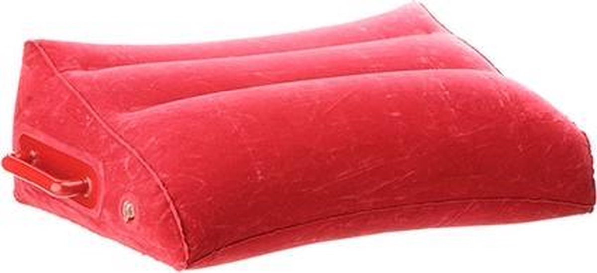 Opblaasbaar wigvormig kussen Adam & Eve - Rood