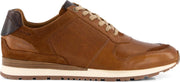 Travelin' Worcester - Casual leren herensneakers - Veterschoen - Cognac Bruin Leer - Maat 48