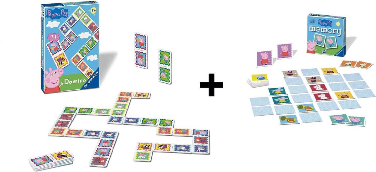 Peppa Pig memory + domino spel PROMOpack