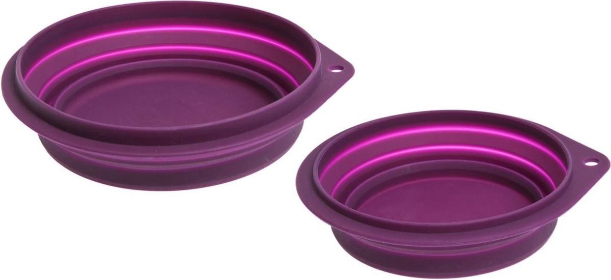 Travelling bowl silicon purple