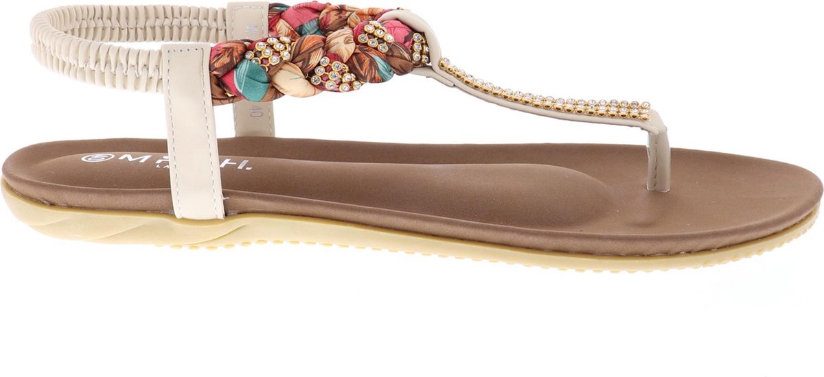 Mrch Label Eline Sandalen Dames - Slippers - Wit - Maat 38