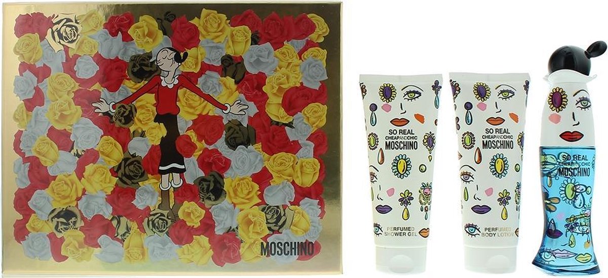 Moschino Cheap And Chic So Real Eau De Toilette Spray 50ml Set 3 Pieces 2018