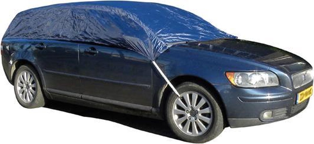 Carpoint Polyester Dakhoes Maat XL Stationwagen - Afdekhoes - 352x175x45cm - Blauw