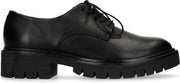 Sacha - Dames - Zwarte veterschoenen met plateau zool - Maat 39
