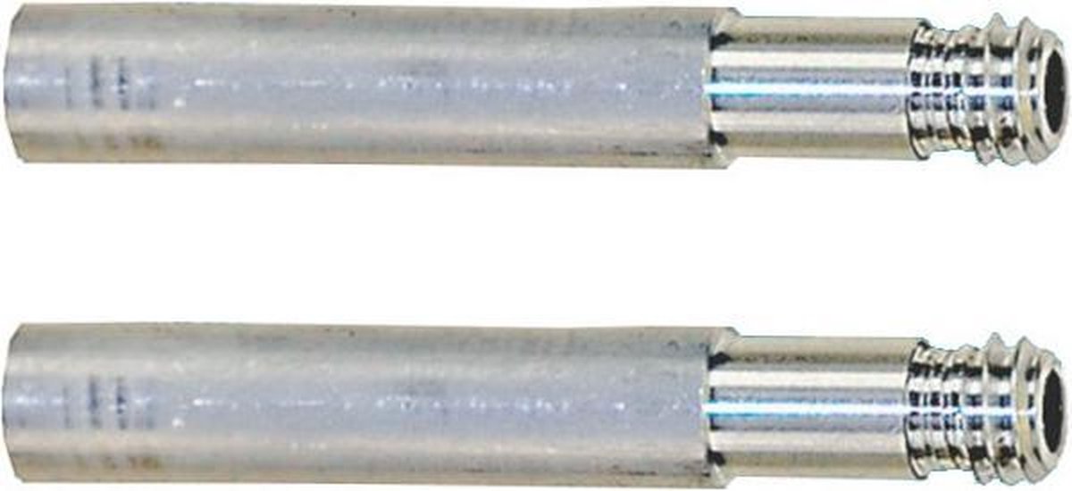 M-wave Ventielverlenger Fv 40 Mm Aluminium Zilver 2 Stuks