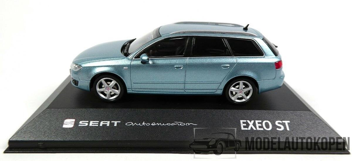 Seat Exeo ST (Lichtblauw) 1/43 Dealermodel - Modelauto - Schaalmodel - Model auto - Miniatuurautos - Miniatuur auto
