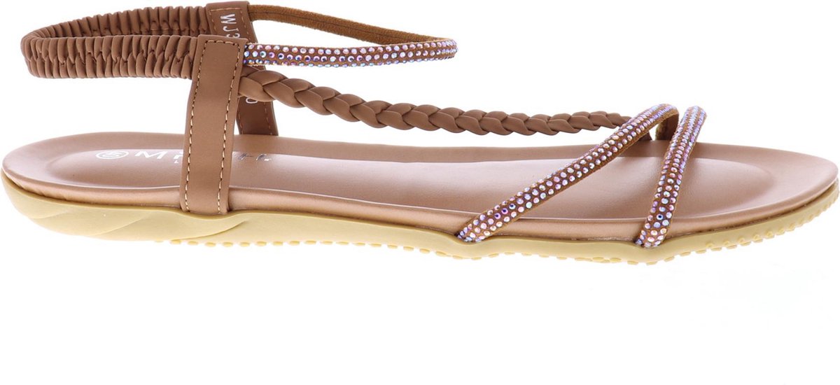 Mrch Label Faye Dames Sandalen - Slippers - Bruin 42
