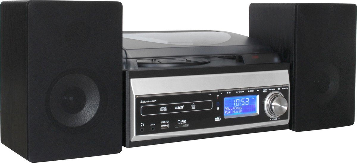Soundmaster MCD1820SW - Stereo muziek center - DAB+ - platenspeler