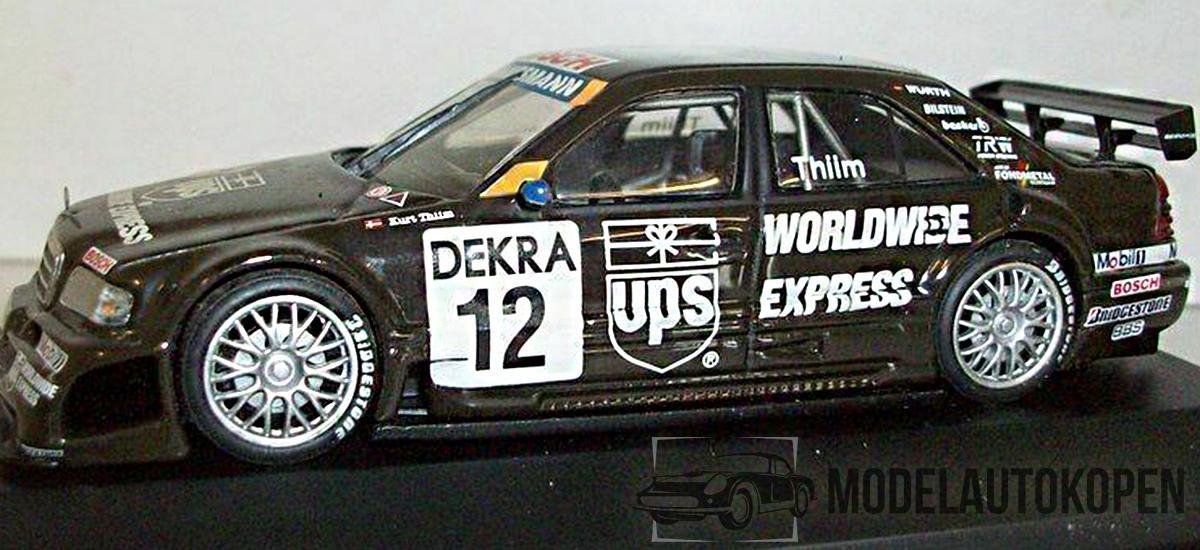 1996 Mercedes C Klasse DTM (Zwart) 1/43 Minichamps - Modelauto - Schaalmodel - Model auto - Miniatuurautos - Miniatuur auto