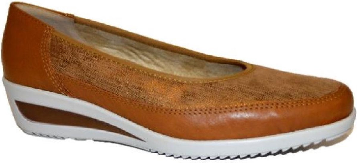 Ara -Dames -  cognac/caramel - ballerina's & mocassins - maat 39