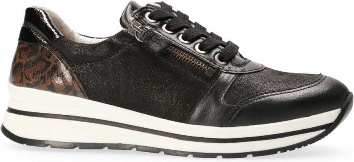 Van Dalen  - Sneaker Casual Leer - Womens - Black - 37