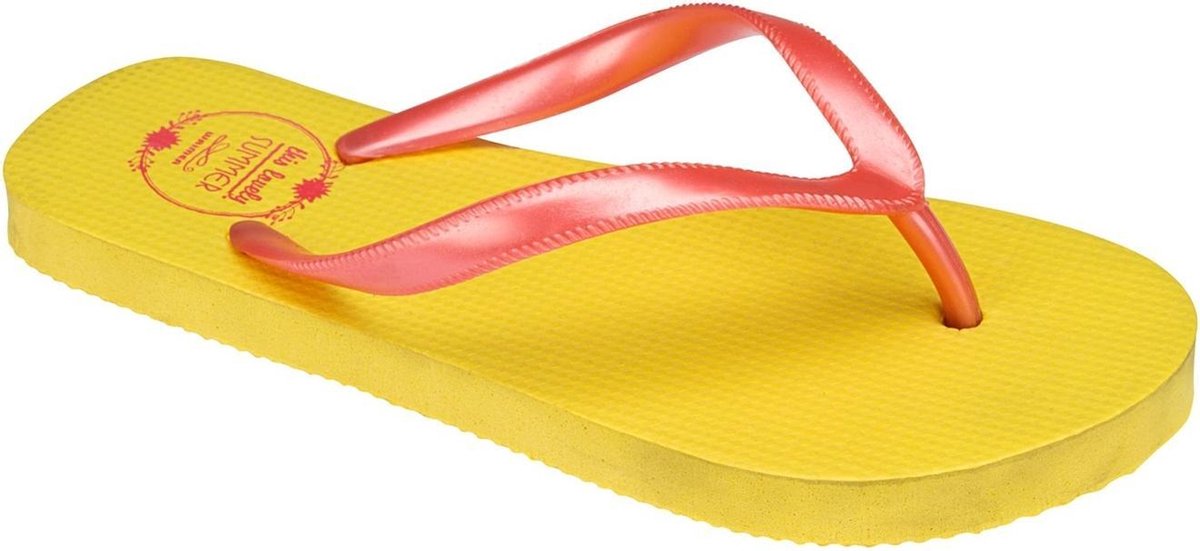 Waimea Teenslippers Junior - Uni - Geel/Roze - 35