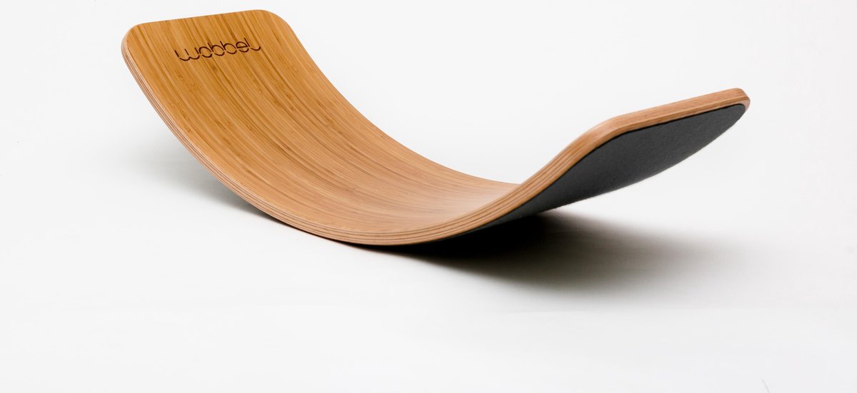 Wobbel Original Bamboe met Vilt - Zwart