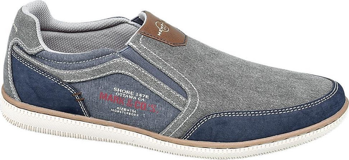 Memphis One Heren Blauwe instapper - Maat 45