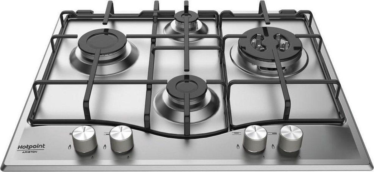 Hotpoint PCN 641 T/IX/HA kookplaat Roestvrijstaal Ingebouwd Gaskookplaat