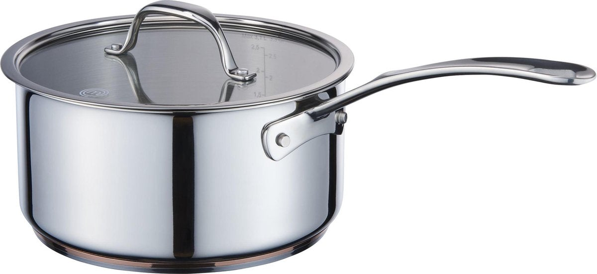 Masterchef Sauspan Koper - Ø 16 cm - Incl. Deksel - 1