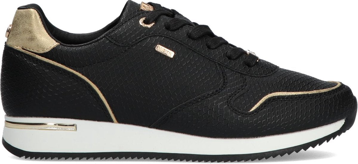 Mexx Eke Lage sneakers - Dames - Zwart - Maat 36