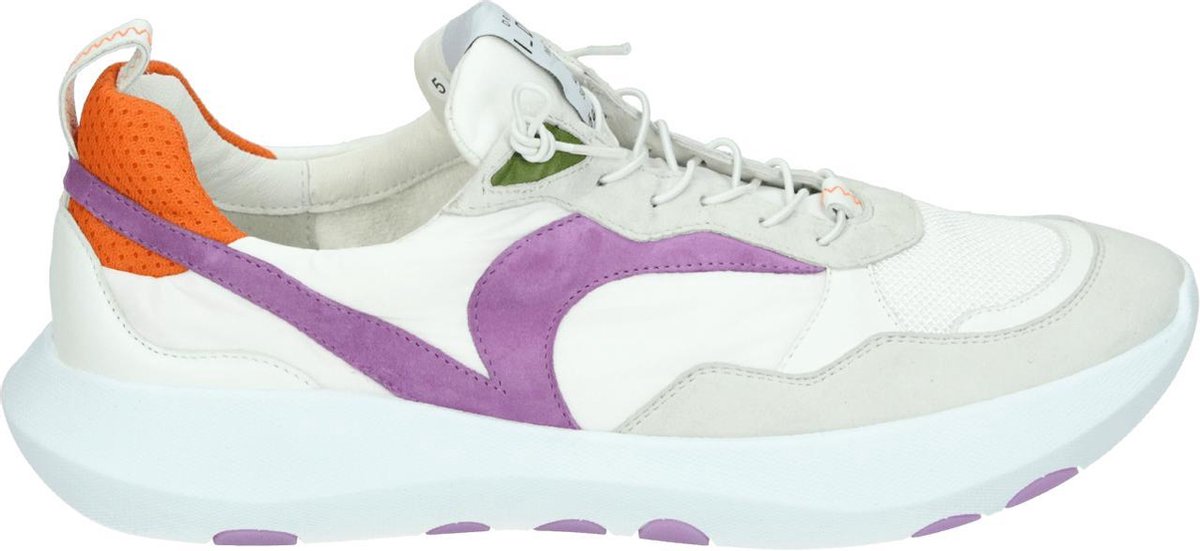 Hogl 100908 - Volwassenen Lage sneakers - Kleur: Wit/beige - Maat: 38