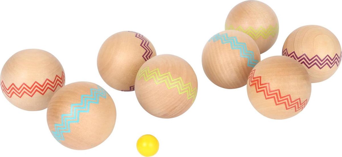 Small Foot - Petanque set - Petanque voor kinderen - Jeu De Boules Set Hout 6 Cm 9-delig
