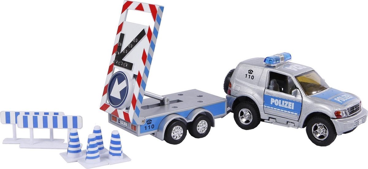 Politieauto met Aanhanger