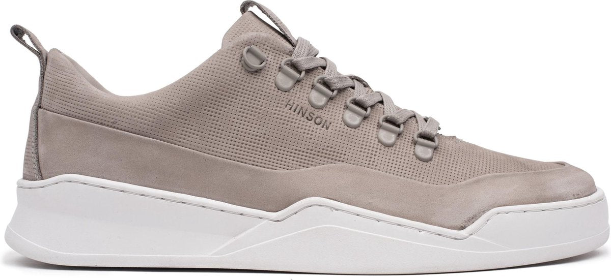 HINSON ALLIN TRAIL LOW Lt Grey Nubuck Geo Camo -