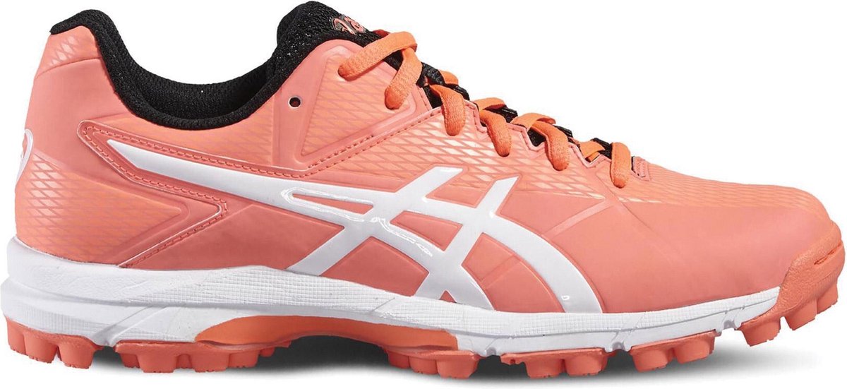 Asics Sportschoenen - Maat 35.5 - Vrouwen - Oranje/Roze - Wit - Zwart