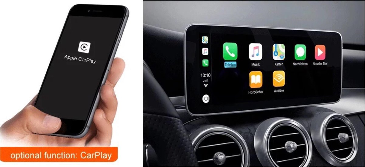 Mercedes Benz GLC klasse X253 W253 2015-2019 4+64GB 10.25 inch Android 10 systeem met wireless ingebouwde CarPlay