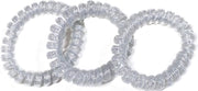 Rojafit “Telefoonkabel” Haarelastiek - Maxi - Ø 50 mm - Set 3 Stuks - Zilverglitter